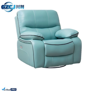 Sofá Reclinable de Cuero de Lujo de Una Plaza, Ajustable, Ergonómico, Relleno de Esponja, Patas de Acero Inoxidable, <span class=keywords><strong>Muebles</strong></span> para Sala de Estar/Apartamento - Product Image 5