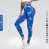Pantalon de yoga et de fitness sans couture, taille haute, élastique, anti-plis, grande taille, style européen et américain, pour femme, en stock