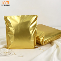 Sachets d'expédition personnalisés en polyéthylène métallisé or, mats, anti-UV, auto-adhésifs, pour produits de soin, cosmétiques, parfums, chaussures et chaussettes