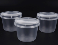 Boîtes à yaourt rondes jetables en PET, épaisseur 300-900 microns, pour sushis, salades, boba – Boîtes à chocolat personnalisables avec impression