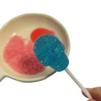 Permen Lolipop 3 in 1 Rasa Blueberry, Permen Stroberi Celup, dan Permen Gel Asam Rasa Halloween