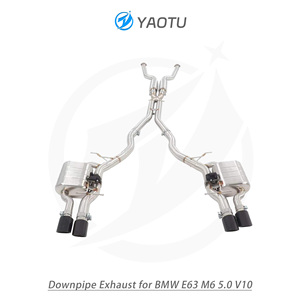 YT Catback Escape 304 Acero inoxidable Tubo de escape de alto rendimiento Silenciador Sistema de escape para <span class=keywords><strong>BMW</strong></span> E63 <span class=keywords><strong>M6</strong></span> 5,0 <span class=keywords><strong>V10</strong></span> - Product Image 2