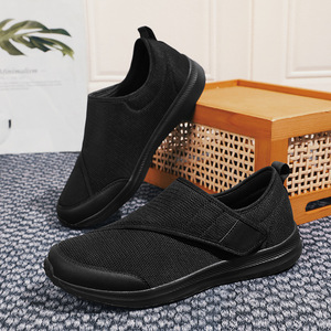 Nuevas llegadas de primavera transfronterizas: <span class=keywords><strong>Zapatos</strong></span> deportivos de senderismo para exteriores de caña ancha para padres y madres con cierre de velcro - Product Image 4
