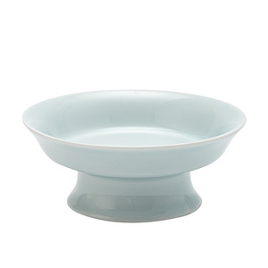 Petite assiette haute de style chinois pour le thé et les collations, assiette d'offrande bouddhiste rétro d'inspiration zen, plateau pour fruits secs et noix pour la maison - Product Image 5