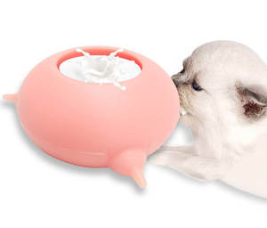 Produsen grosir mangkuk pengumpan susu anak anjing silikon dot gelembung pengumpan hewan peliharaan kustom mewah untuk anjing kucing 4 puting - Product Image 5