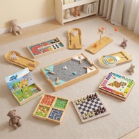 Jeu de société de table pour team building en intérieur, jouets éducatifs en bois multi-scénarios en gros pour achats groupés