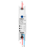 TOMZN 18mm 63A WIFI 智能双向电能表 带定时器 功率监测器 kWh 电表 SMARTLIFE 带电压电流保护功能