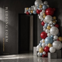 Ballon en latex rond de 12 pouces pour décoration de fête, mariage, Noël, anniversaire, ballon à l'hélium, perle métallique dorée, argentée, blanche