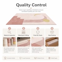 Tapis de jeu moelleux rose pâle de luxe pour chambre à coucher, vente en gros