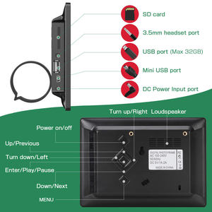 7 zoll Digitaler Bilderrahmen mit <span class=keywords><strong>Motion</strong></span> Sensor für Auto Power ON/OFF zu Bestimmten Zeit - Product Image 5