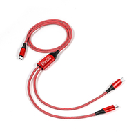 Câble de charge rapide PD 100W tendance 2026 en nylon tressé double USB-C pour smartphones et accessoires de téléphonie mobile – Vente en gros