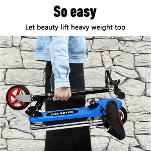 Factory Direct Steel Two-<b>wheel</b> Scooter for Kids with Seat Foldable 24V Solid PU <b>Wheels</b> for Outdoor Use Low Price - Product Image 3