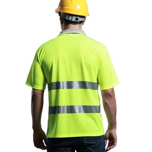 Men's High Visibility Reflective T <b>Shirt</b> Hi Vis Safety Workwear Construction Road Worker Breathable <b>Mesh</b> Quick Dry Work <b>Shirt</b> - Product Image 2