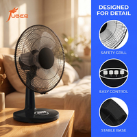 Ventilateur de table en métal multi-tailles (9, 12, 16 pouces) avec grille de protection diamantée, ventilateur de refroidissement de bureau pour expédition en conteneur, prix usine