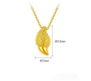 Xinfly Gold 999 - Colgante de Oro Puro 3D con Forma de Diente de Tigre Pequeño y Bonito para Collar - Product Image 5