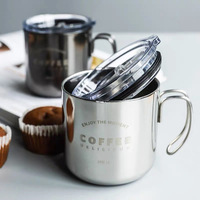 Mug de pique-nique personnalisé en acier inoxydable, grandes tasses à café isothermes pour le camping avec couvercle coulissant pour hommes et femmes, garde vos boissons chaudes et froides