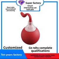 Jouet pour chat rechargeable par USB, en plastique, à vitesse réglable, silencieux, rotatif automatique, interactif, avec plumes remplaçables, pour chats d'intérieur