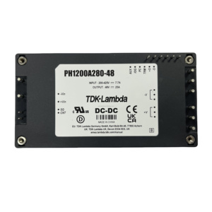 ใหม่แกะกล่อง PH1200A280-48 - ตัวแปลงไฟแบบ Lambda Enclosed Isolated Converter 48V 1200W 1 ช่องจ่ายไฟ 25A 425V อินพุตแบบ Full Brick Hole 94% - Product Image 1