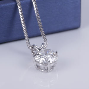 梅西珠宝<span class=keywords><strong>MSN</strong></span>-505 18k白金3.01ct VS2订婚婚礼女子钻石项链 - Product Image 5