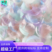 Lot de 100 Plumes d'Oie Colorées en Gros pour Décoration Flottante Intérieure, Mariages, Festivals et Scènes, Idéal pour les Fêtes
