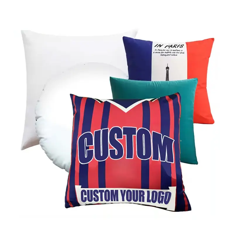 Sublimation Blank Bestickte Bedruckte Seide Weihnachten Dekorative Home Sofa Dekor Kissen Kissen bezüge Benutzer definierte Kissen bezug