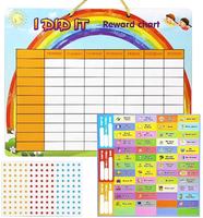 Tableau de récompenses magnétique pour enfants avec autocollants de responsabilité et de comportement, pour l'éveil et l'éducation des tout-petits à la maison et à l'école