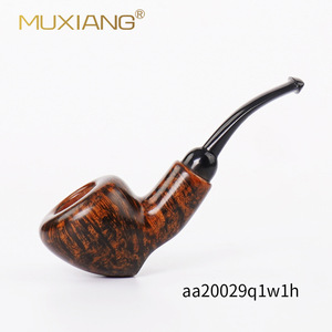 Handmade Briar Wood Pipe Bent Type With Vulcanized Rubber Mouthpiece Tobacco Smoking Pipe For Personal Gift - Product Image 2