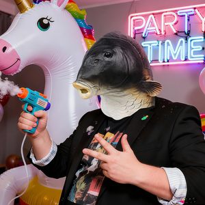 Máscara de Pez de Halloween SINSEN, Máscara Realista de Látex, Disfraz de Animal, Accesorios para Fiestas, para Adultos Unisex - Product Image 6