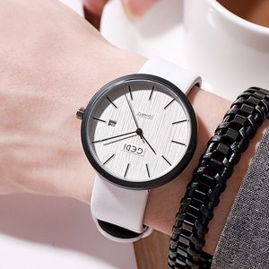 Montre à bracelet en cuir pour homme, très tendance, avec calendrier simple, mouvement à quartz, étanche, personnalisée et simple. - Product Image 2