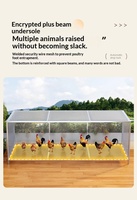 Cage à animaux de compagnie extra-large en fil de fer moderne et durable pour l'élevage de poulets, de canards, d'oies, de lapins et de pigeons - Utilisation en toutes saisons