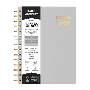 Agenda <span class=keywords><strong>de</strong></span> planification pour le commerce extérieur, calendrier spirale PP A5, carnet <span class=keywords><strong>de</strong></span> planification hebdomadaire, 100 feuilles, carnet <span class=keywords><strong>de</strong></span> <span class=keywords><strong>travail</strong></span> en tissu à feuilles mobiles, agenda, cadeau - Product Image 5