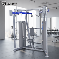 Máquina de Remo Iso-lateral con Pesas de Acero para Entrenamiento de Espalda, Equipo de Gimnasio Unisex ROSEN Fitness, Gran Venta