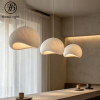 Luminaire suspendu LED en polyuréthane Wabi Sabi E27 G9 en forme de nuage en résine pour salle à manger, cuisine, hôtel, décoration