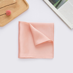 100% Real Mulberry Silk Satin Pocket Square 13.78 Inch Solid Multi Colors Handkerchiefs for <strong>Men</strong> - Product Image 6