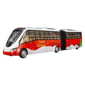 Niños Diecast Metal modelo dos días autobús <span class=keywords><strong>CarToy</strong></span> aleación doble cubierta retorno fuerza autobús modelo juguete con luz y sonidos - Product Image 1