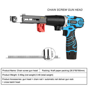 Adattatore automatico per pistola a chiodo a catena a vite per trapano elettrico per la lavorazione del legno - Product Image 6