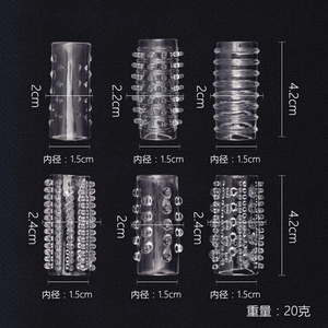 Préservatif à perforations en forme de dents de loup en cristal, préservatif à billes éclatantes, produits sexuels pour adultes - Product Image 5