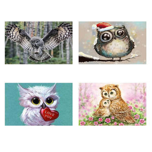 5D DIY animales búho pájaro diamante bordado diamante pintura <span class=keywords><strong>punto</strong></span> <span class=keywords><strong>de</strong></span> <span class=keywords><strong>cruz</strong></span> imagen <span class=keywords><strong>de</strong></span> resina taladro cuadrado diamante mosaico Kits - Product Image 2