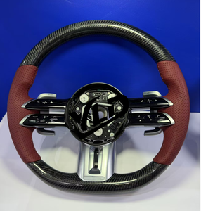 Volant de voiture en cuir personnalisé à 12 heures, compatible avec <span class=keywords><strong>Mercedes</strong></span>-Benz <span class=keywords><strong>2022</strong></span>+ GT53 GT63 GT 63S <span class=keywords><strong>AMG</strong></span> - Product Image 5