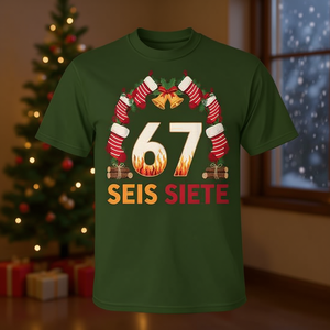 เสื้อยืดคริสต์มาสลายมีม ไซส์ 67 สำหรับเทศกาลวันหยุด - Product Image 3