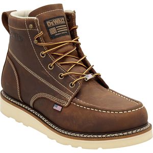 Botas de Trabajo Weatherby para Hombre, Cuero de Grano Completo, Pro Comfort, Punta Suave, Estilo Moc, Hechas en EE. UU., Calzado de Seguridad - Product Image 1