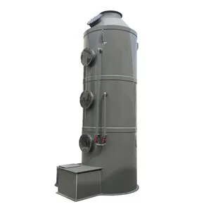 Oem Pp Cycloonplaat Gaszuivering Absorptie Spuit Toren Lucht Scrubber Voor Stofreiniging En Ontstoffing Gasafvoer Machines