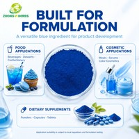 Poudre de Phycocyanine Naturelle Extrait de Spiruline E3 E6 E12 E18 E25 E40 pour Colorant Alimentaire Bleu