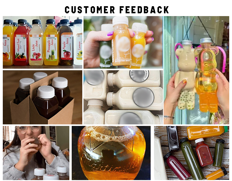 150ml 250ml 300ml 500ml Empty Plastic Screw Top Bottles customizabale