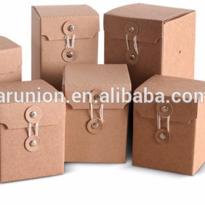 クラフトカートン 頑丈な高品質段ボール製茶葉包装箱 クラシックな長方形の茶色のクラフト紙 無地の食品包装箱 - Product Image 3