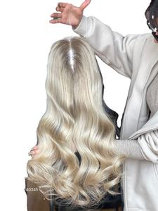 SHY 2024 superventas 100% Color de lujo europeo crudo para mujeres blancas 8*8 para encaje 130% densidad encaje completo Mini peluca parte libre - Product Image 2