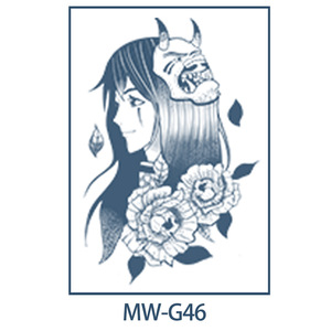 3D giapponese Geisha tatuaggio adesivo del corpo per le donne impermeabile temporaneo personalizzato Semi permanente tatuaggio - Product Image 5