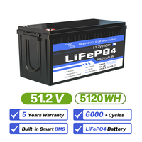 Batterie 12v 314ah Lifepo4 batterie au lithium-ion pour le stockage de l'énergie solaire domestique chargeur sans alimentation de secours