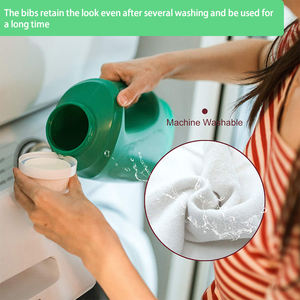 Bavaglino bavaglino bavaglino <span class=keywords><strong>Bandana</strong></span> 2 pezzi bavaglini per l'alimentazione bavaglino in cotone morbido di alta qualità con nappa - Product Image 4