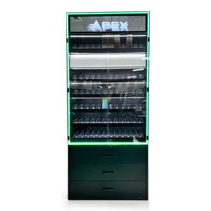 Espositore per Tabacco APEX e Espositore per Sigarette da Stazione di Servizio con Porte Scorrevoli, Illuminazione LED e Ripiani <span class=keywords><strong>in</strong></span> Acrilico con Sistema Push-Feed - Product Image 3